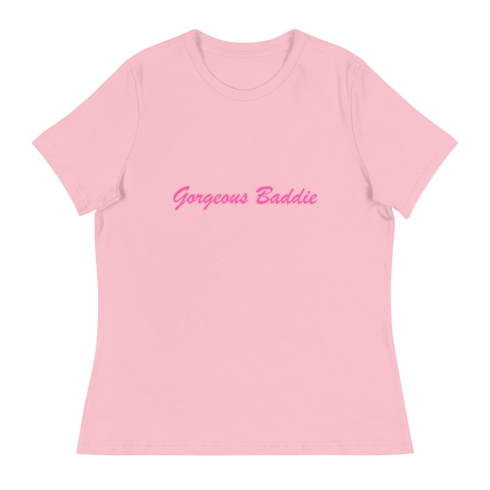 Gorgeous Baddie Script Women's Tee Front
