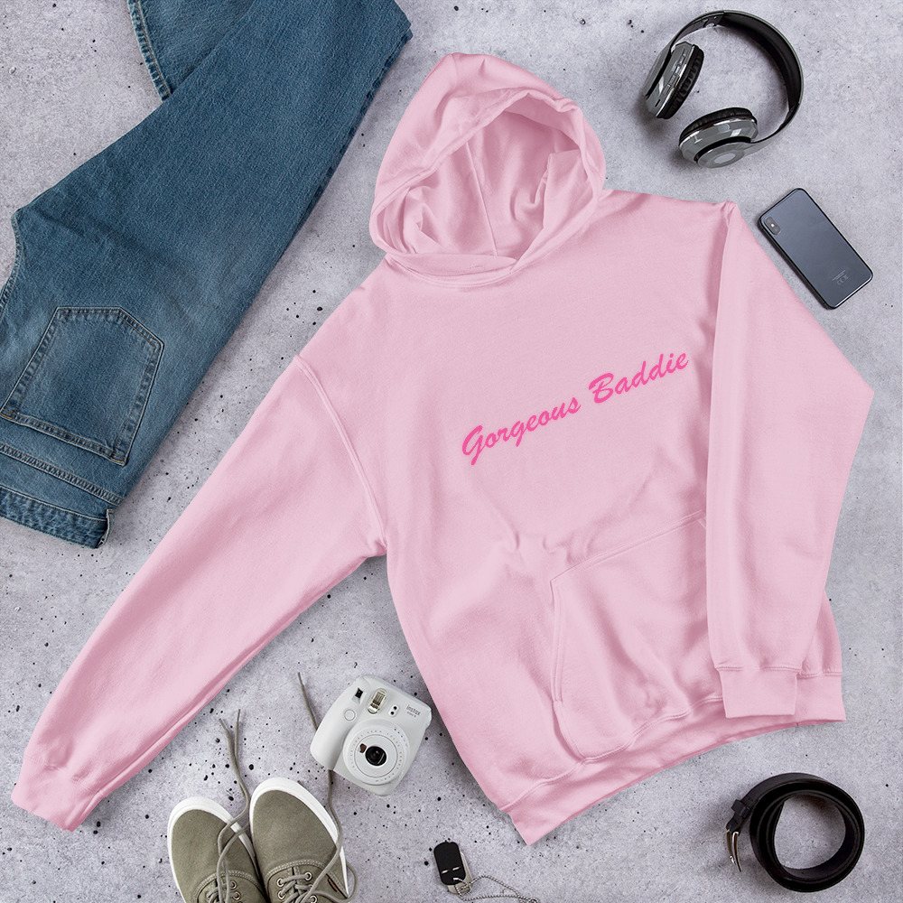Gorgeous Baddie Script Hoodie