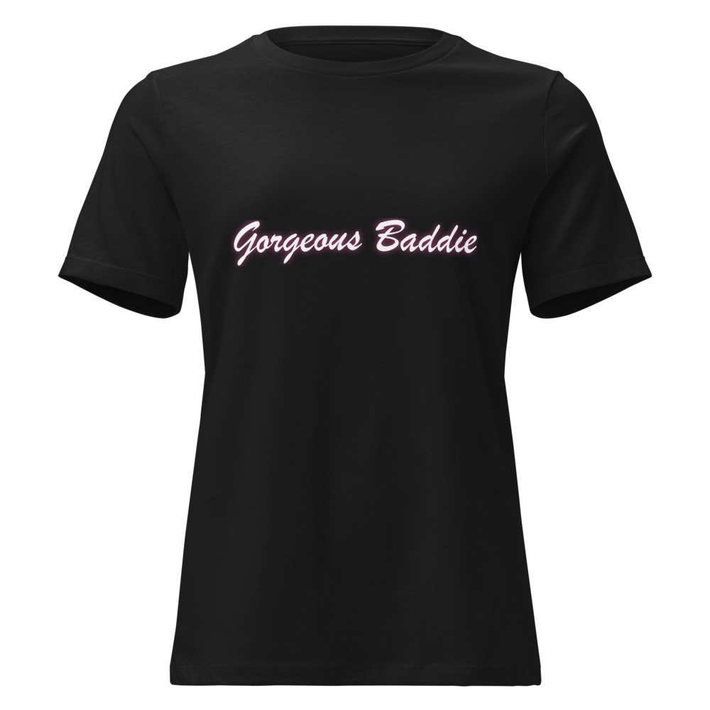 Gorgeous Baddie Script Night Women's Tee