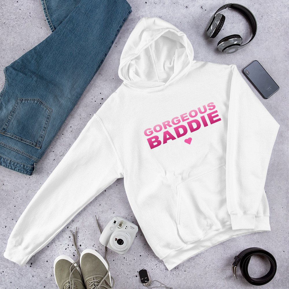 Gorgeous Baddie Stacked Hoodie Front