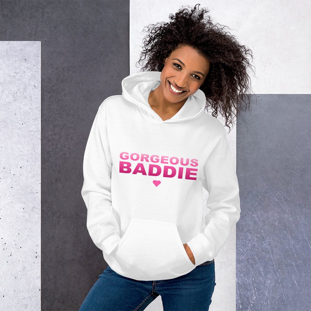 Gorgeous Baddie Stacked Hoodie Front