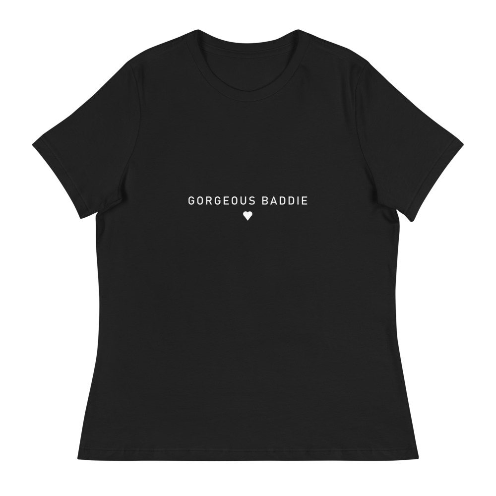 Gorgeous Baddie Minimal Pink Women's Tee Front