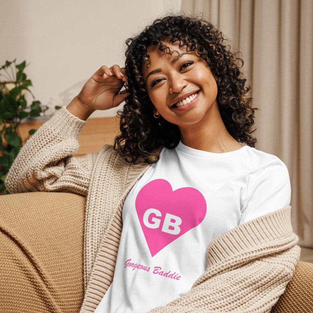 Gorgeous Baddie Heart Monogram Women's Tee Front