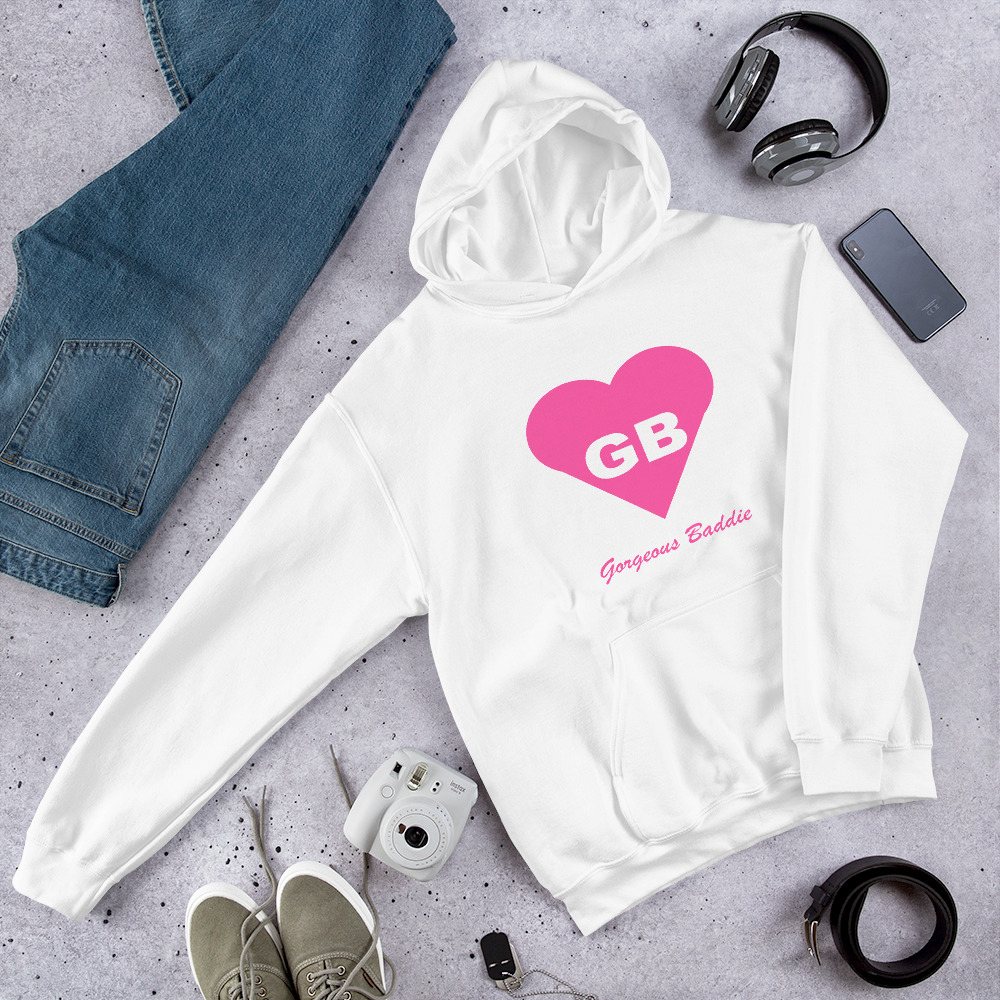 Gorgeous Baddie Heart Monogram Hoodie
