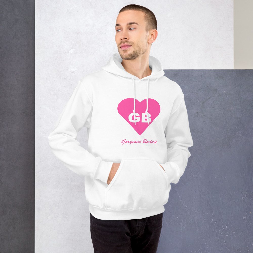 Gorgeous Baddie Heart Monogram Hoodie Front