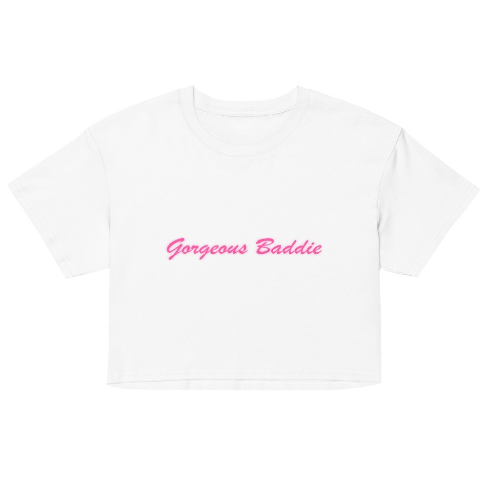 Gorgeous Baddie Script Crop Top