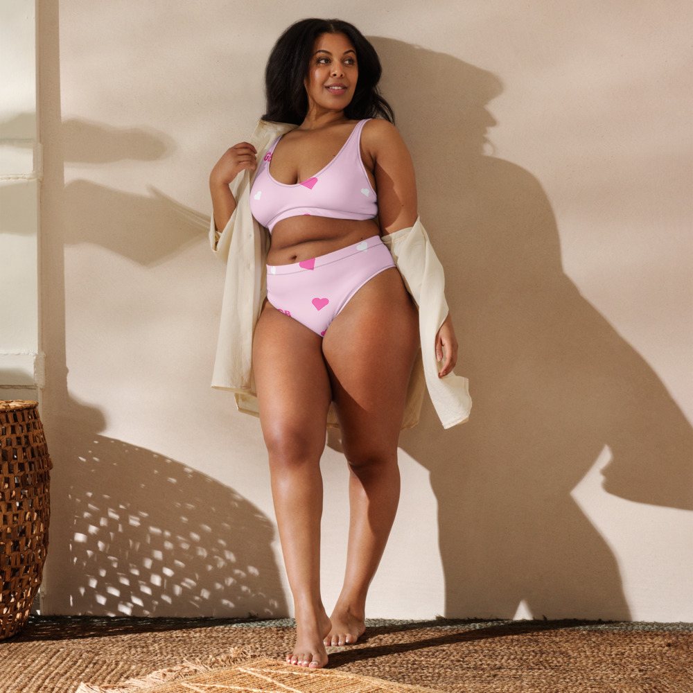 Gorgeous Baddie Hearts Bikini Front