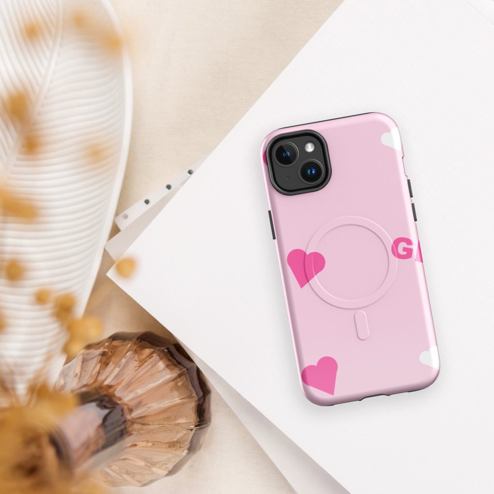 Gorgeous Baddie Hearts Phone Case Front