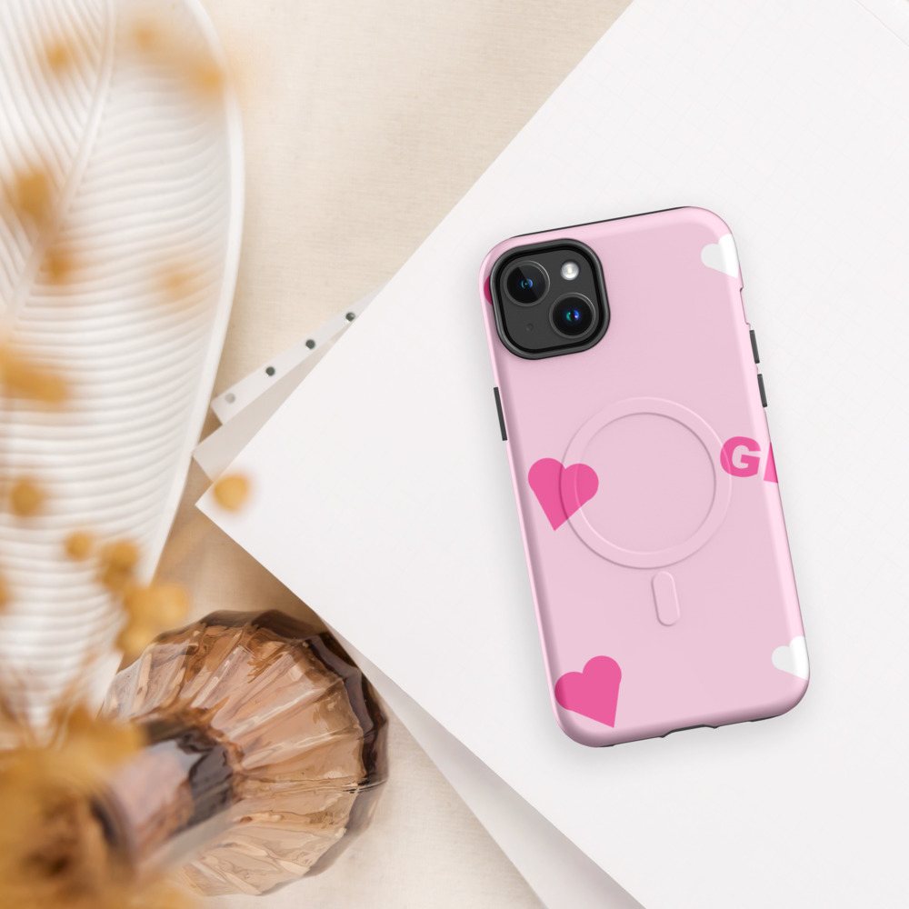 Gorgeous Baddie Hearts Phone Case Front