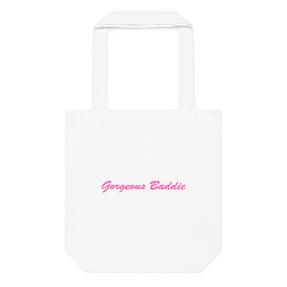 Gorgeous Baddie Script Tote Bag