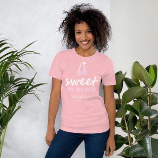 Gorgeous Baddie Sweet On Myself Love Notes Tee Front