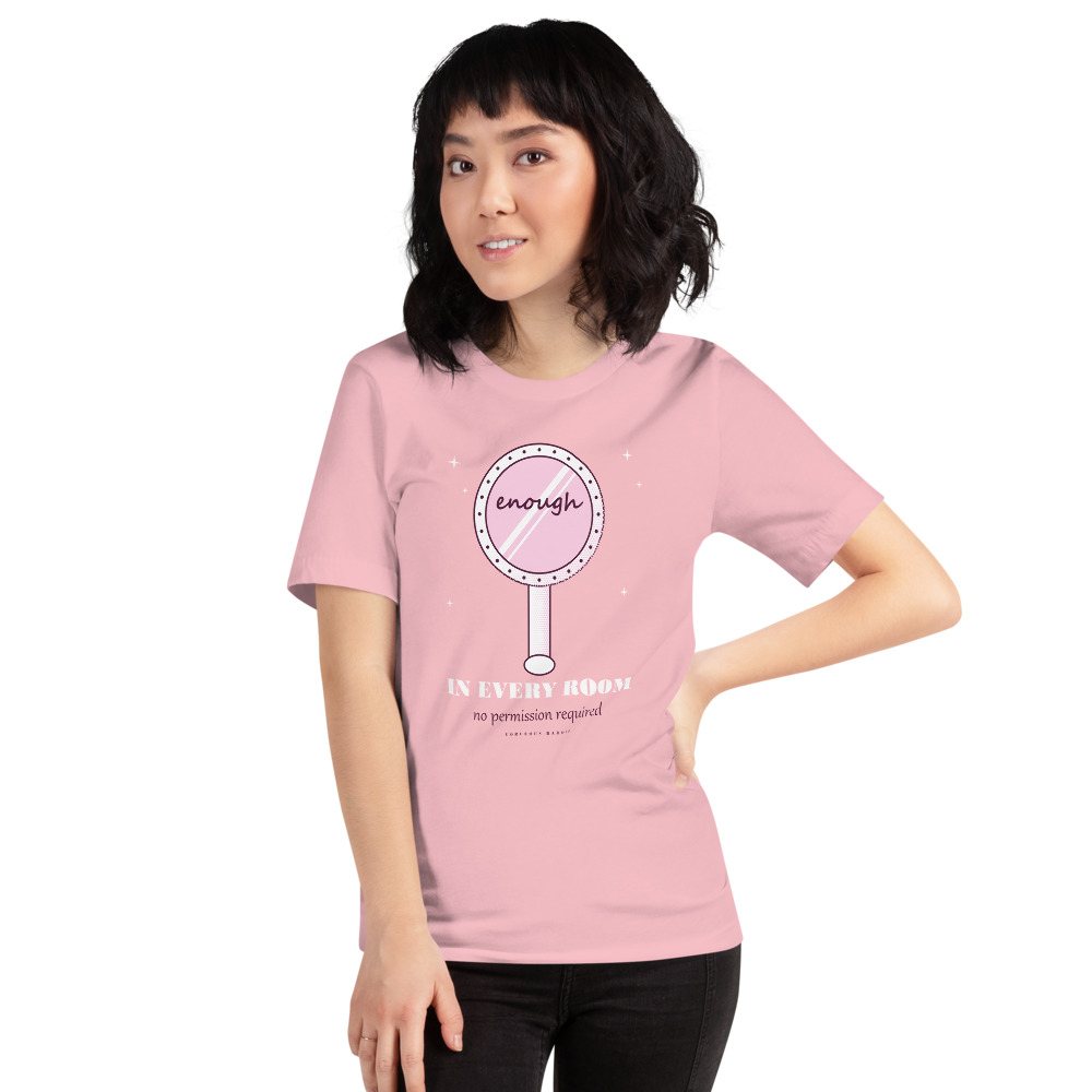 Gorgeous Baddie Enough In Every Room Boutique Tee Front