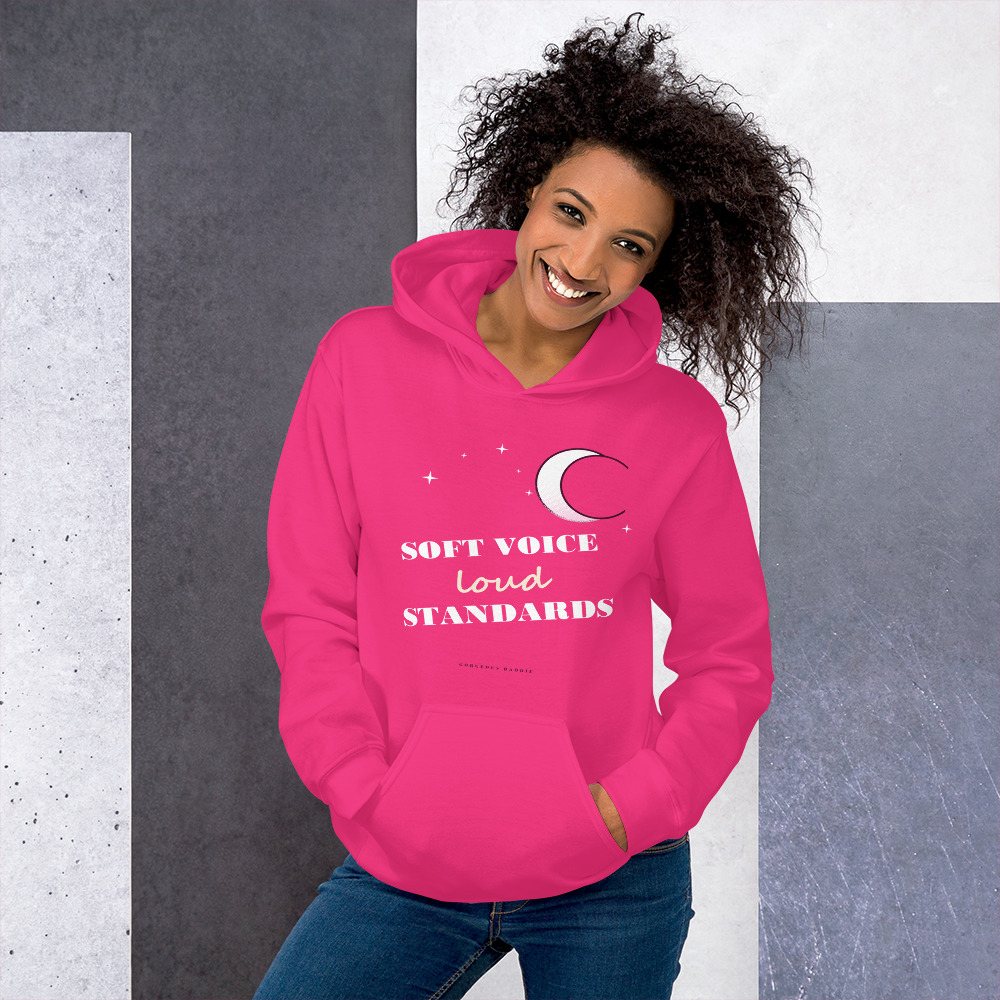 Gorgeous Baddie Soft Voice Loud Standards Boutique Hoodie