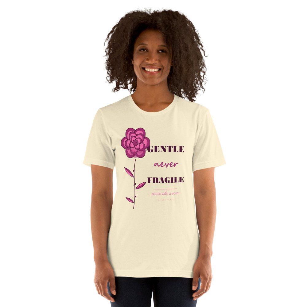 Gorgeous Baddie Gentle Never Fragile Boutique Tee White