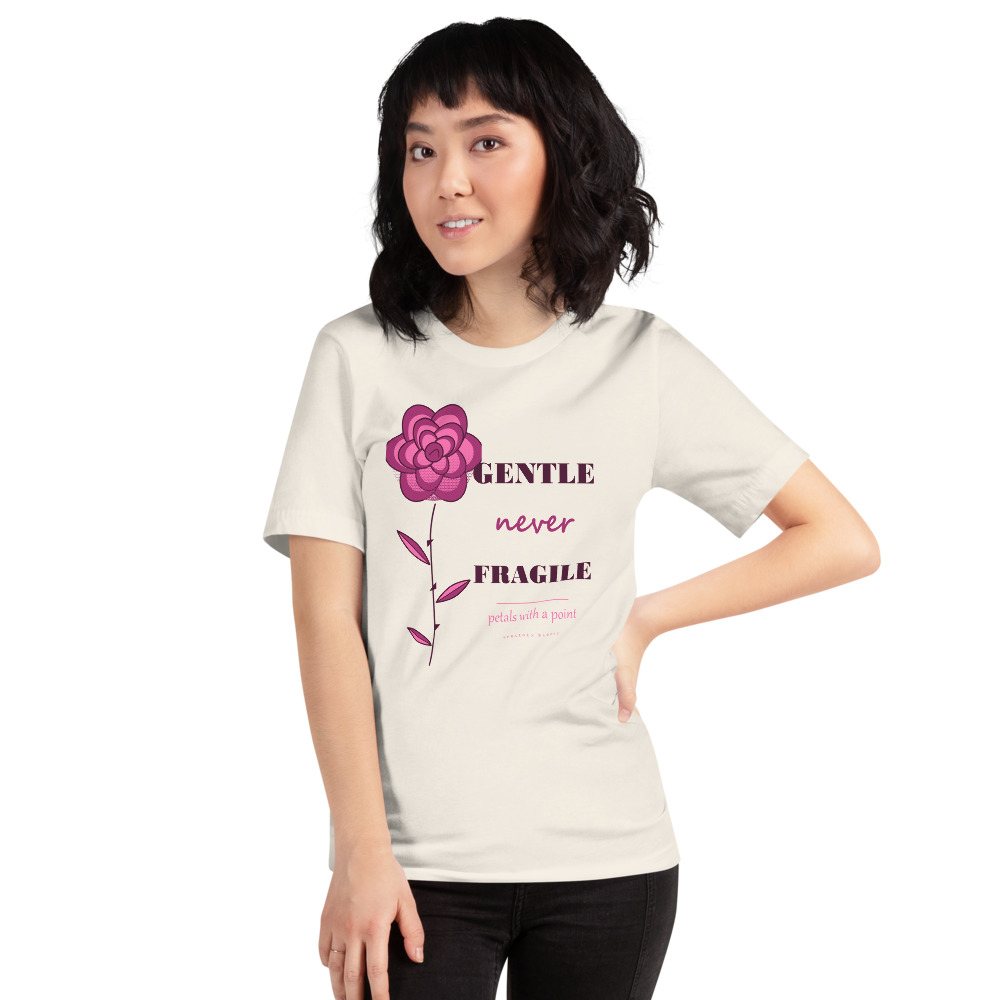Gorgeous Baddie Gentle Never Fragile Boutique Tee White Front
