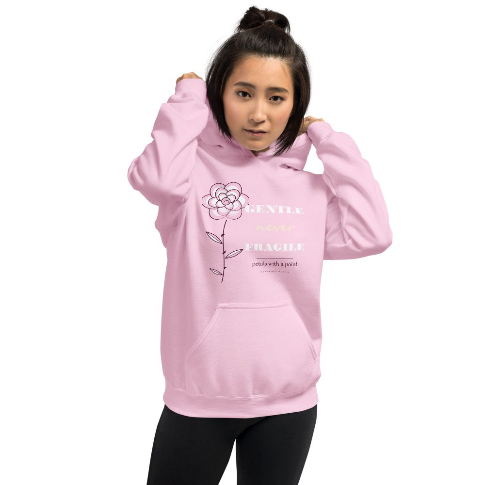 Gorgeous Baddie Gentle Never Fragile Boutique Hoodie Front