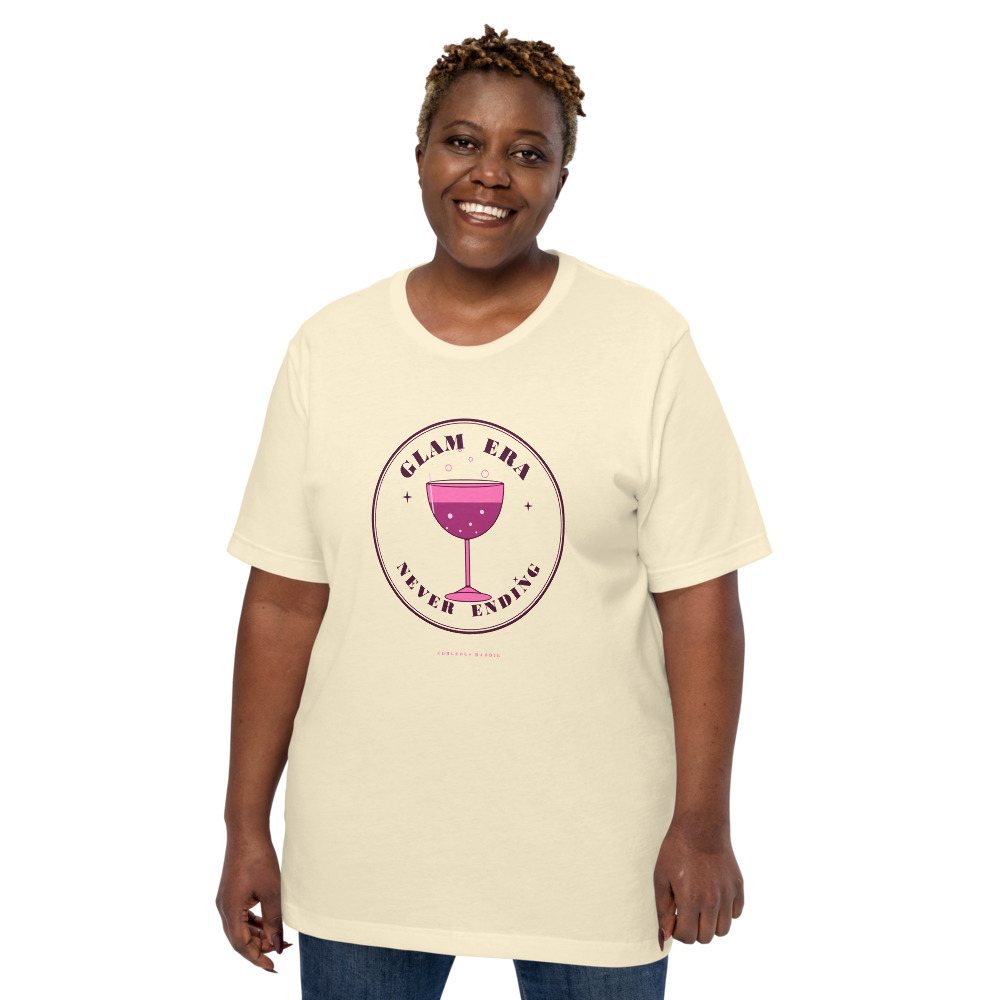 Gorgeous Baddie Glam Era Never Ending Boutique Tee White Front
