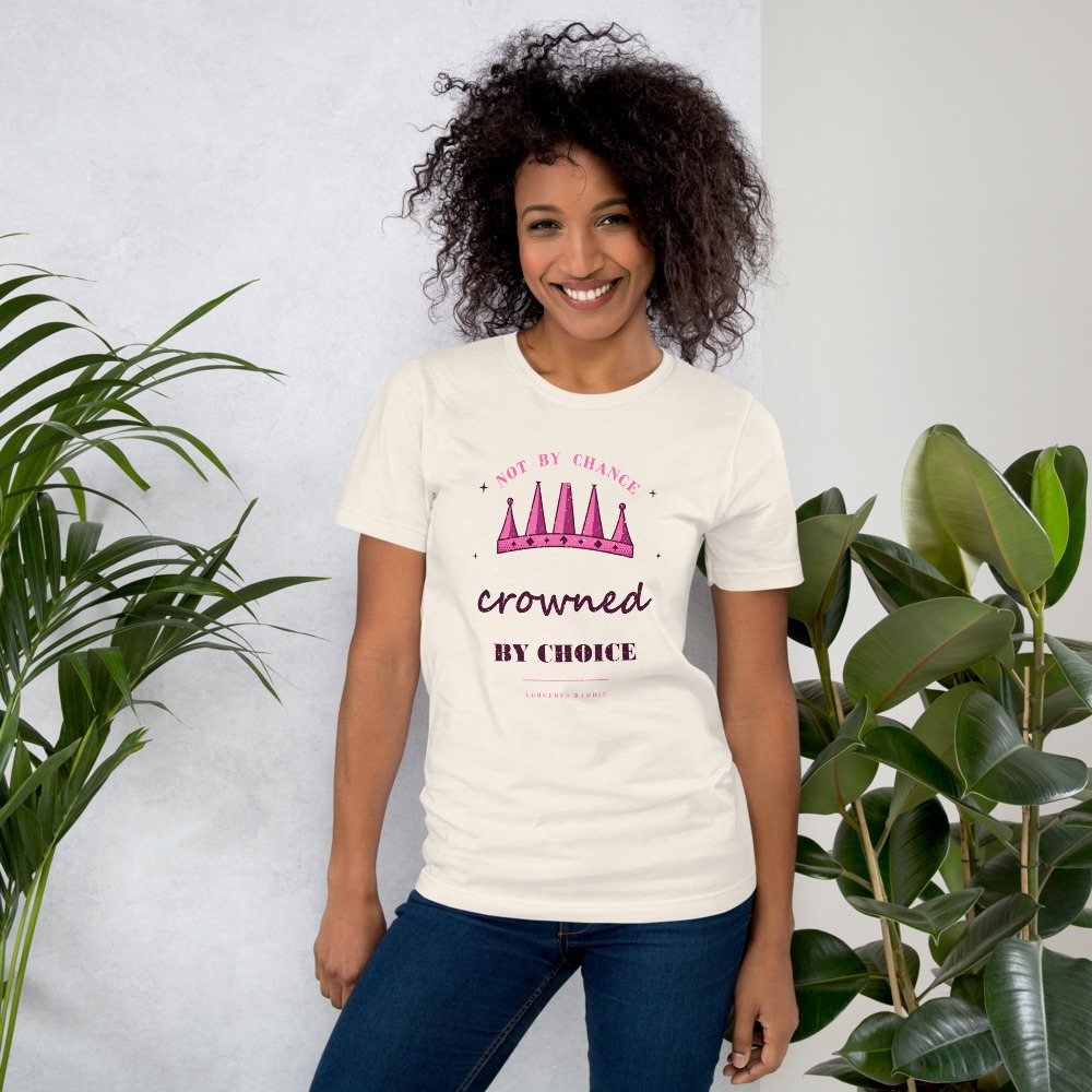 Gorgeous Baddie Crowned By Choice Boutique Tee White Front