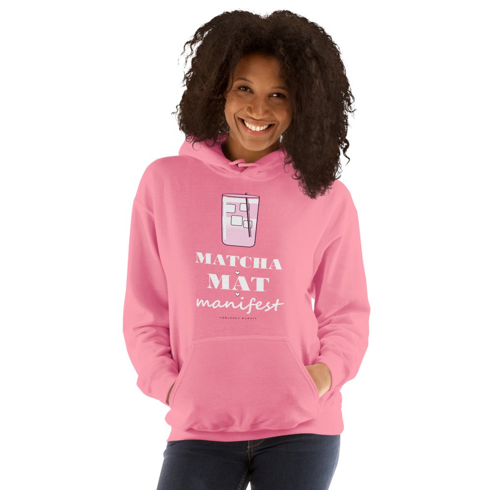Gorgeous Baddie Matcha Mat Manifest Boutique Hoodie Front
