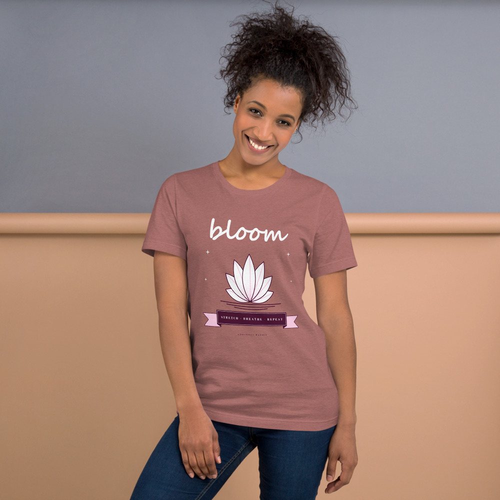 Gorgeous Baddie Stretch Breathe Bloom Boutique Tee Front