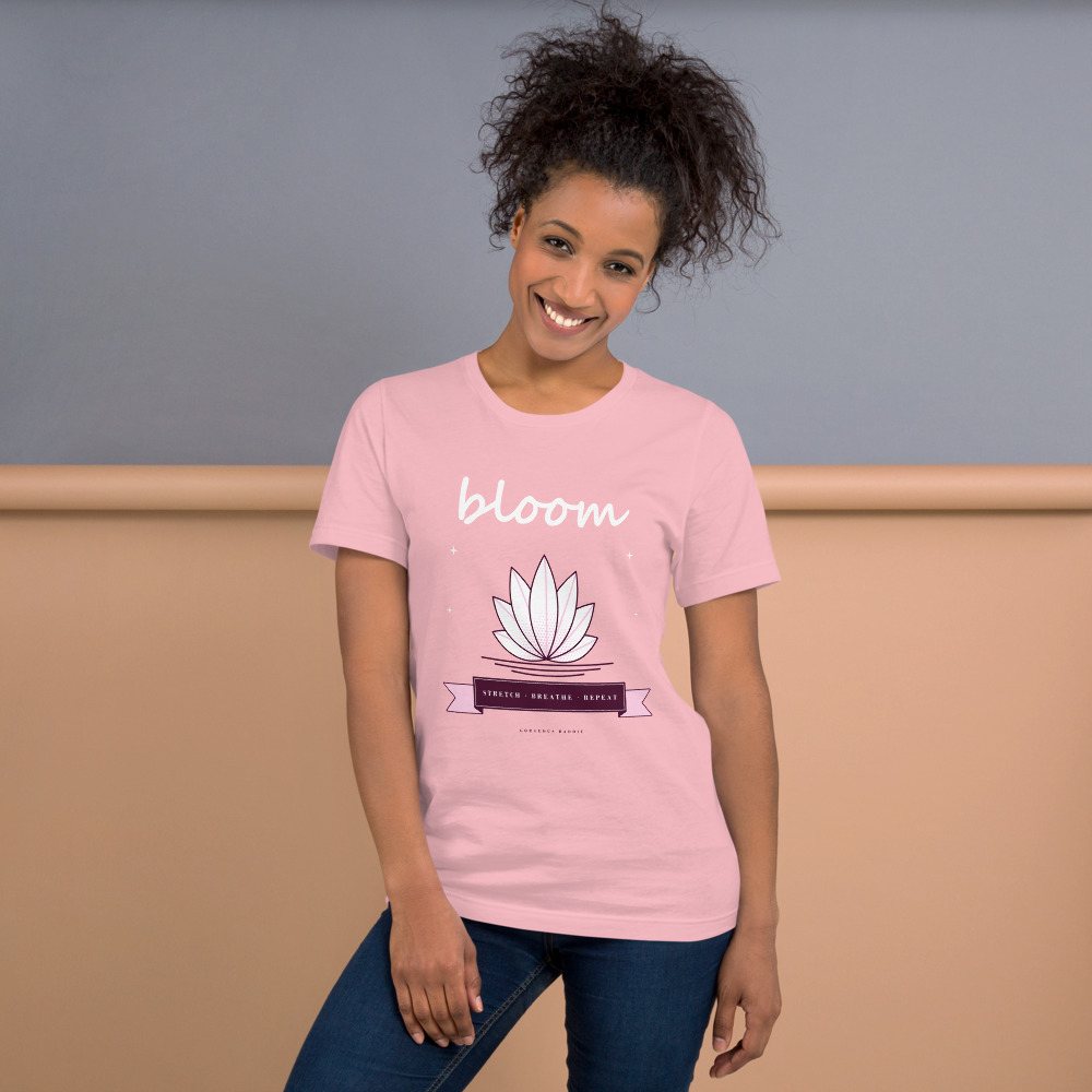 Gorgeous Baddie Stretch Breathe Bloom Boutique Tee Front