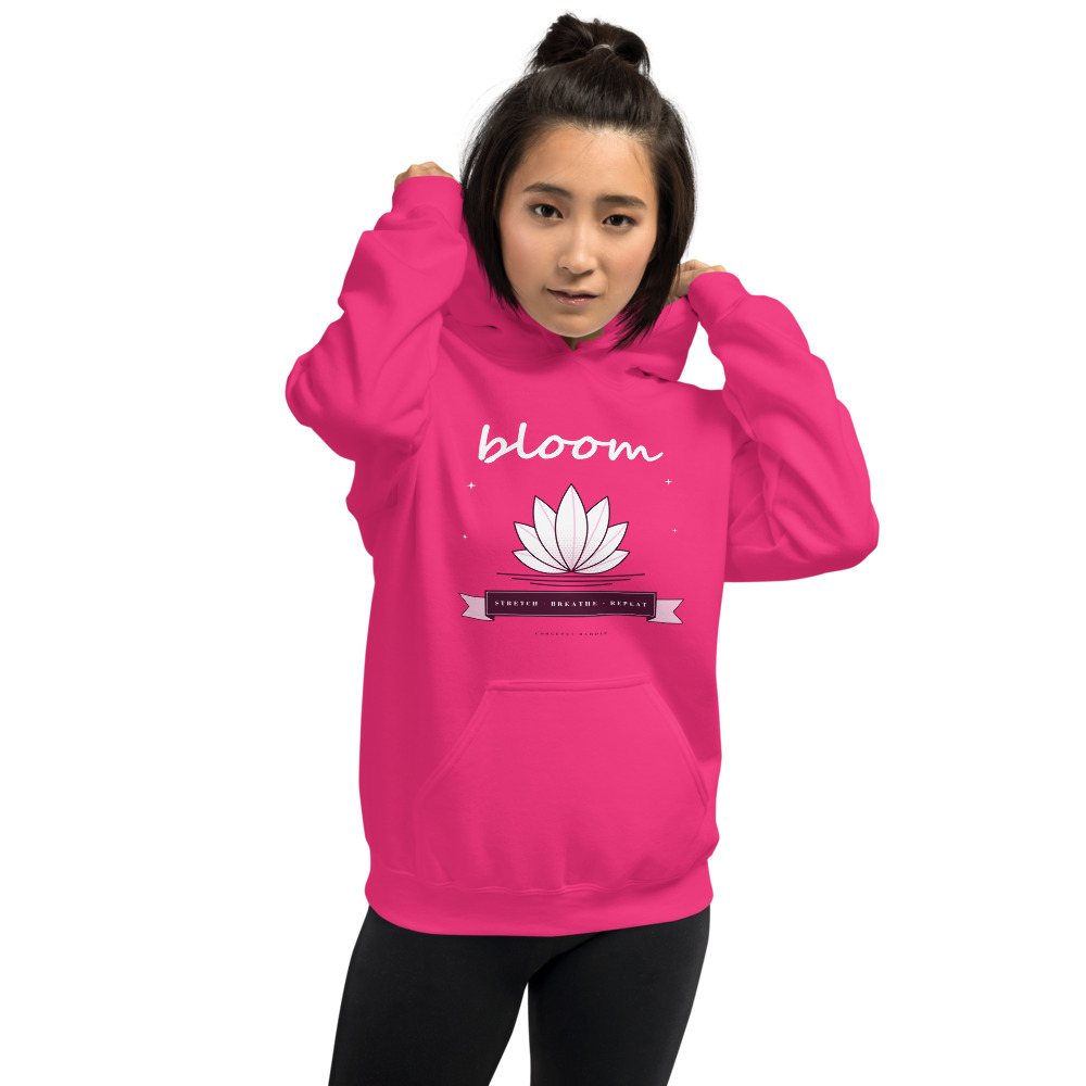 Gorgeous Baddie Stretch Breathe Bloom Boutique Hoodie Front