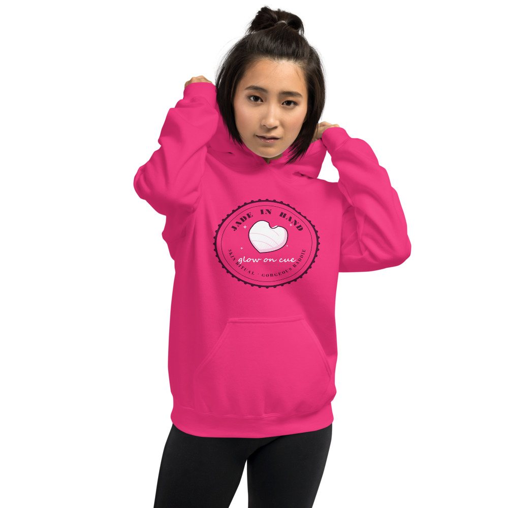 Gorgeous Baddie Jade In Hand Glow Boutique Hoodie Front