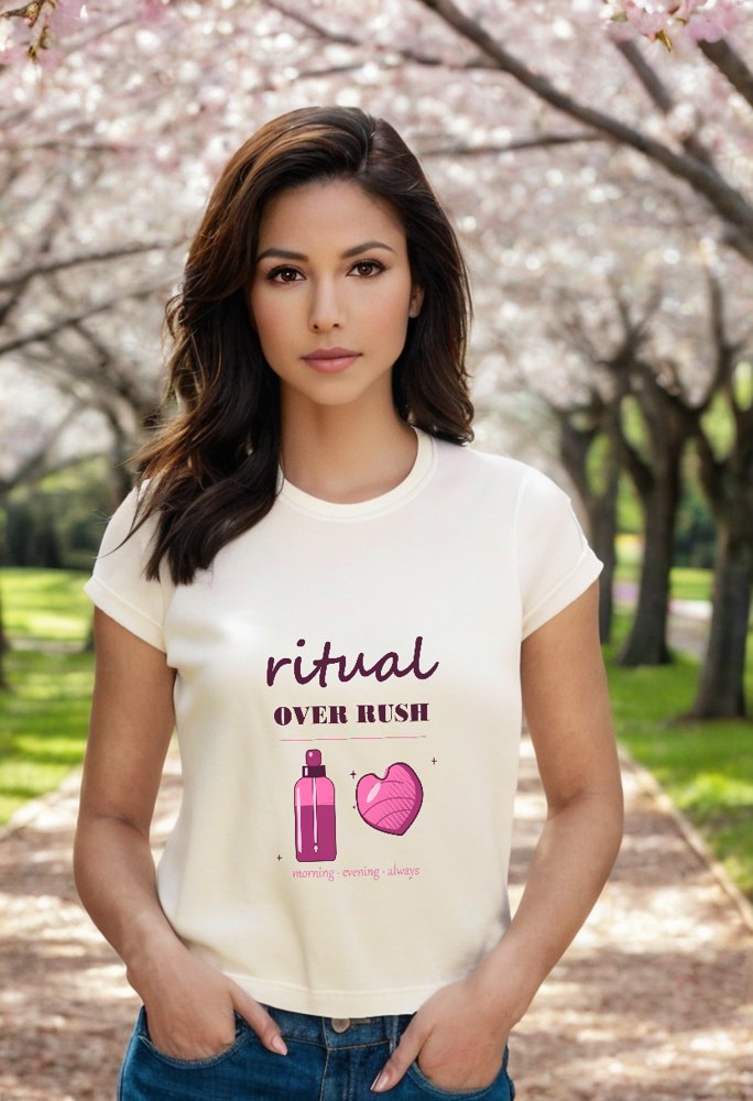 Gorgeous Baddie Ritual Over Rush Boutique Tee White Lifestyle