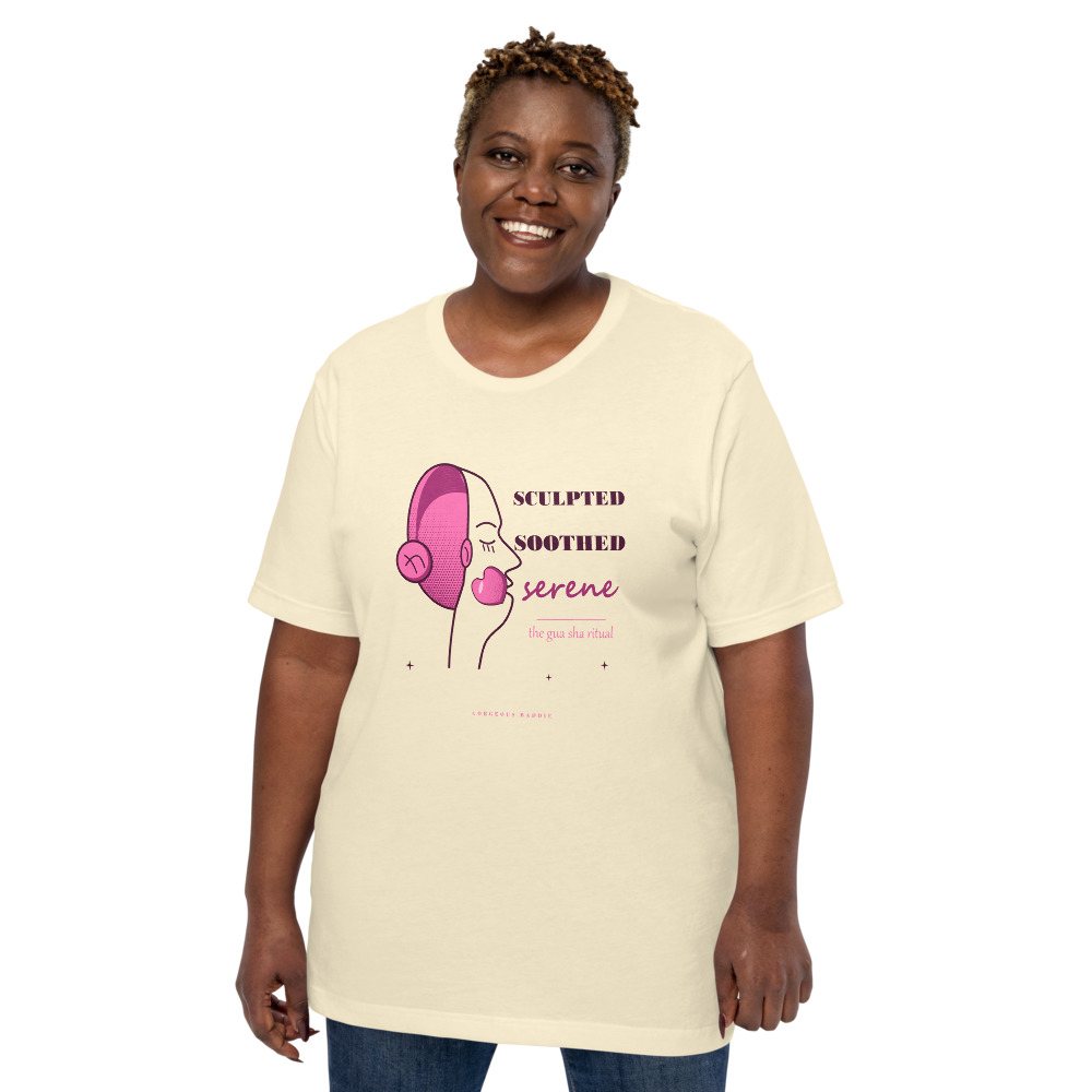 Gorgeous Baddie Sculpted Soothed Serene Boutique Tee White Front