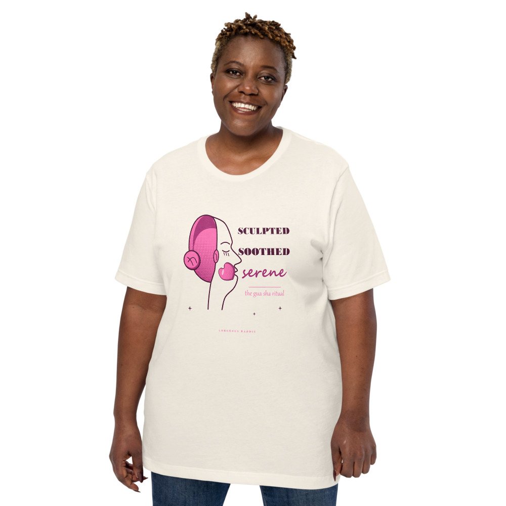 Gorgeous Baddie Sculpted Soothed Serene Boutique Tee White Front