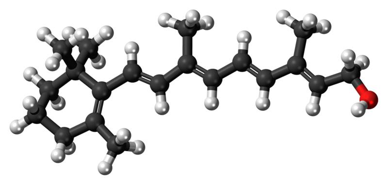 Chemical structure of retinol