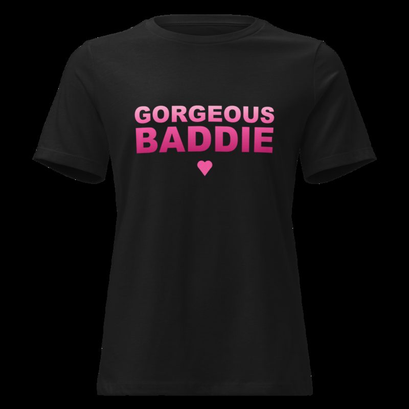 Gorgeous Baddie Stacked Women's Tee Black