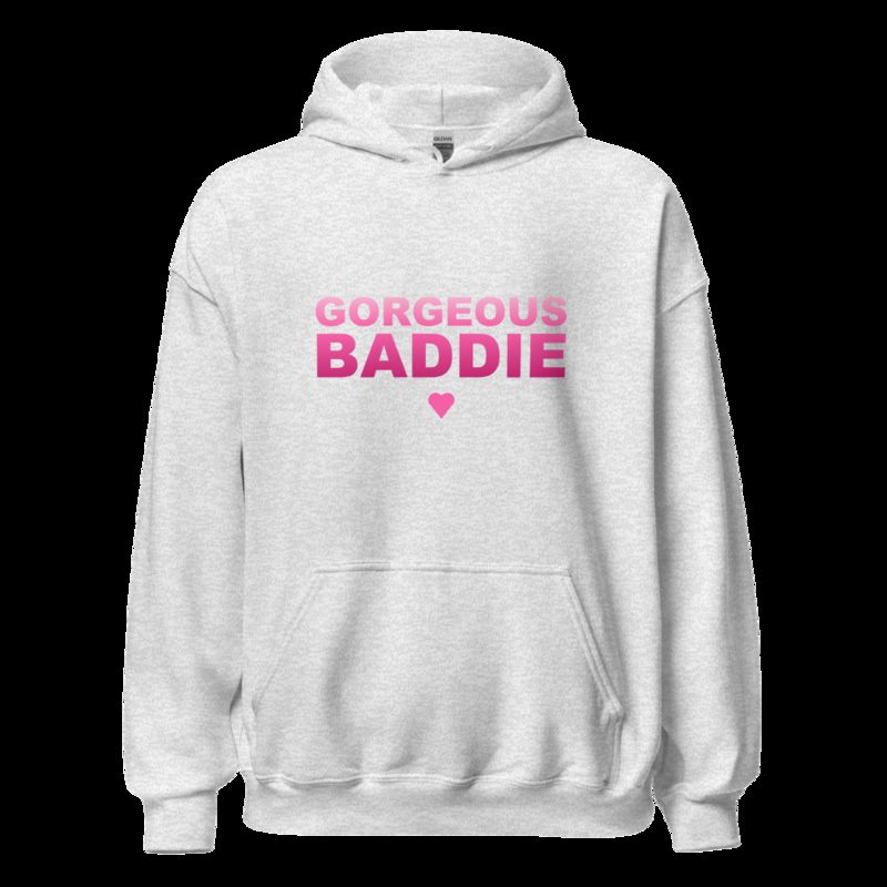 Gorgeous Baddie Stacked Hoodie Ash