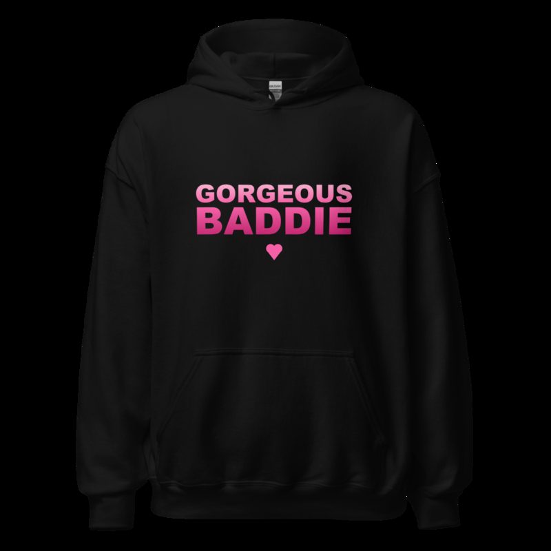 Gorgeous Baddie Stacked Hoodie Black