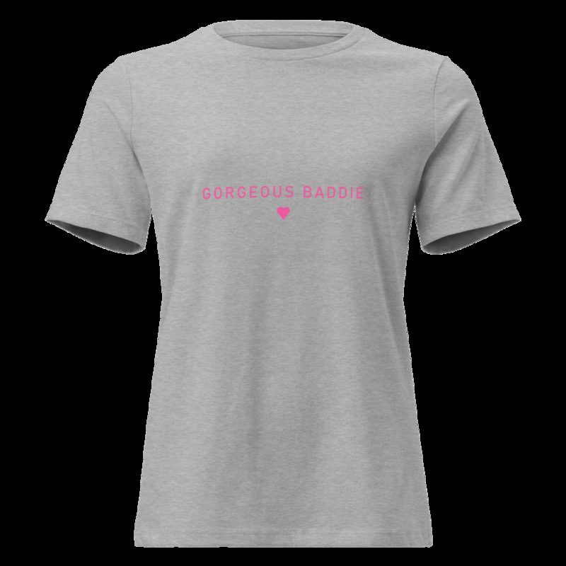 Gorgeous Baddie Minimal Women's Tee Athletic Heather