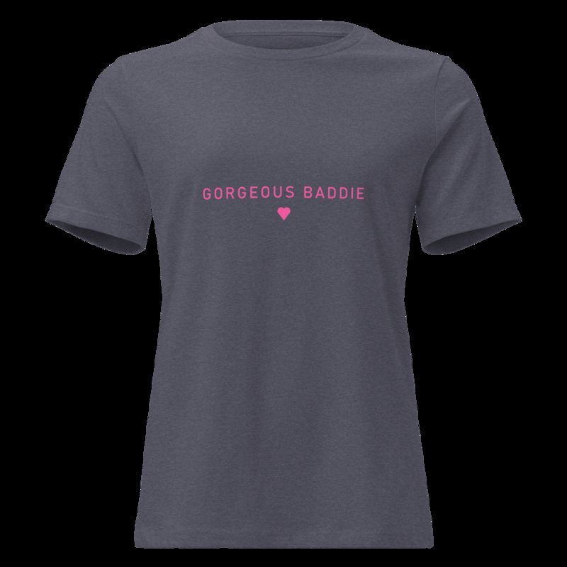 Gorgeous Baddie Minimal Women's Tee Heather Navy