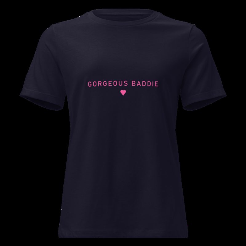 Gorgeous Baddie Minimal Women's Tee Navy