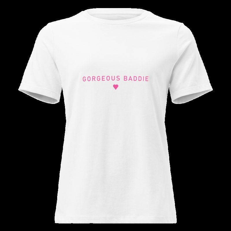Gorgeous Baddie Minimal Women's Tee White