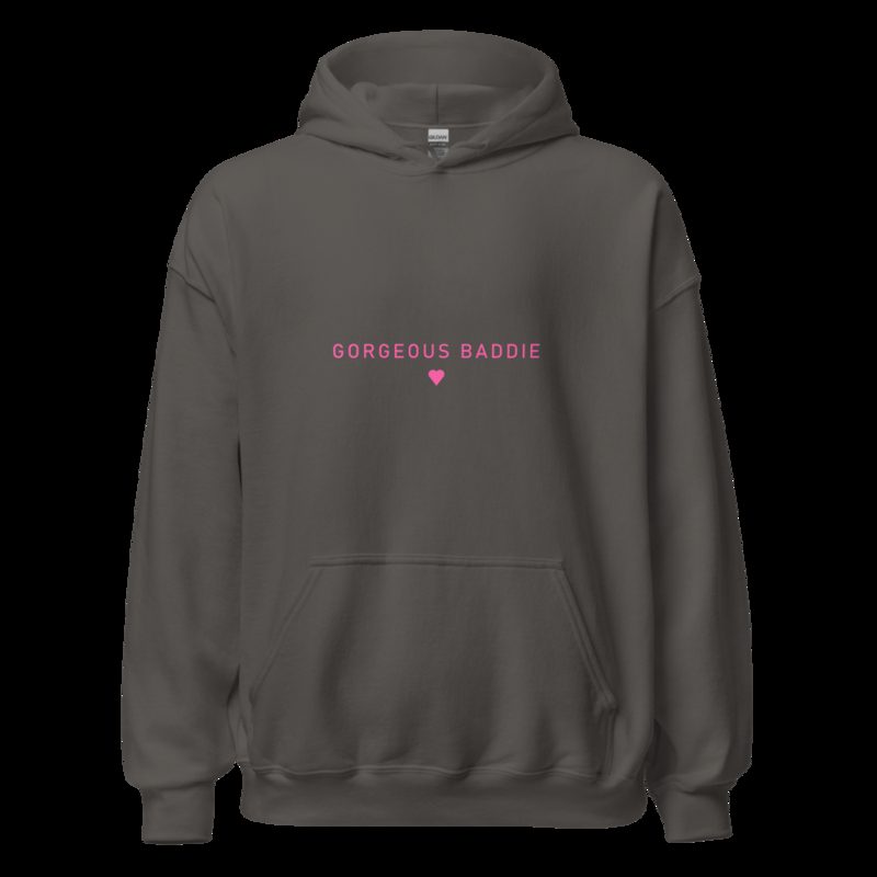 Gorgeous Baddie Minimal Hoodie Charcoal