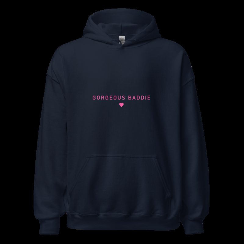 Gorgeous Baddie Minimal Hoodie Navy