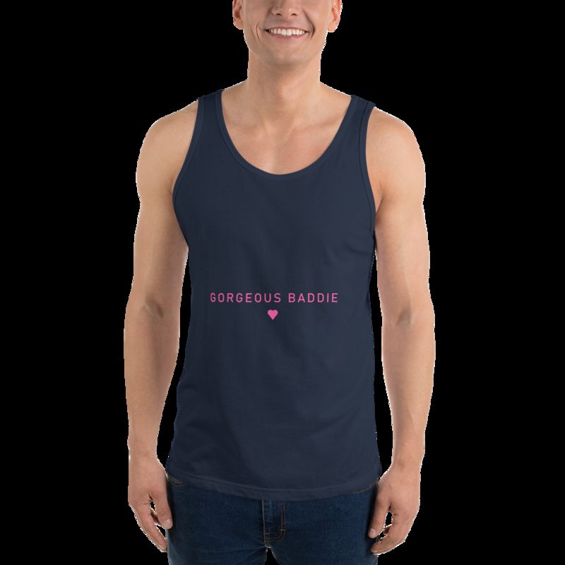 Gorgeous Baddie Minimal Tank Navy