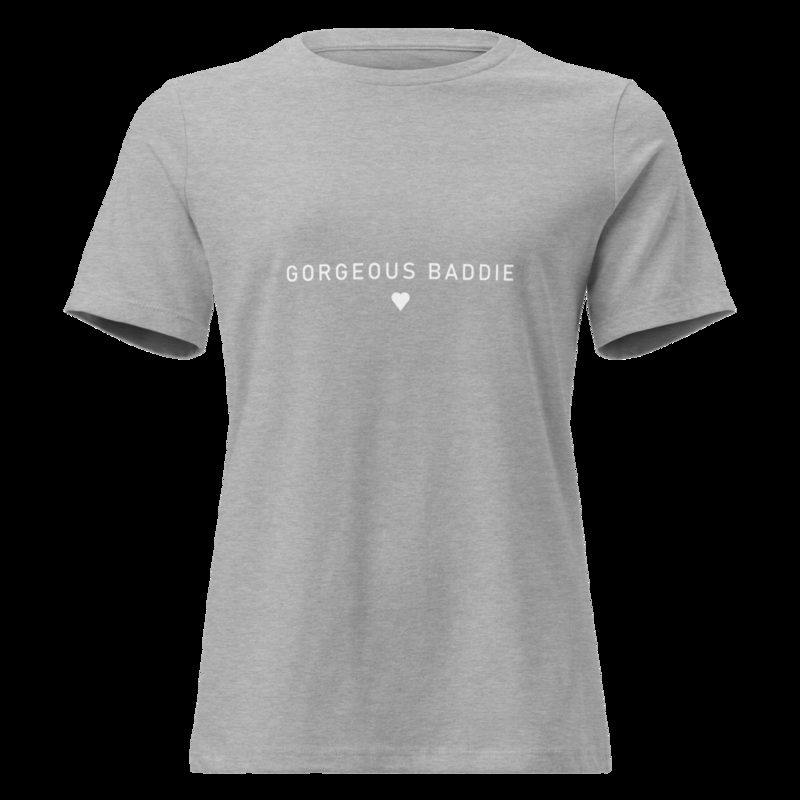 Gorgeous Baddie Minimal Pink Women's Tee Athletic Heather