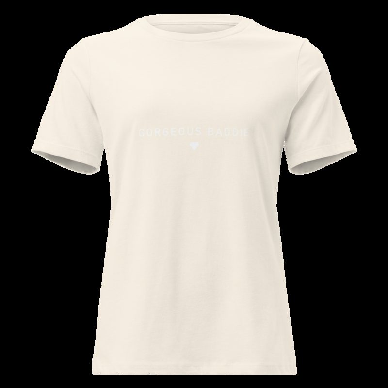 Gorgeous Baddie Minimal Pink Women's Tee Natural