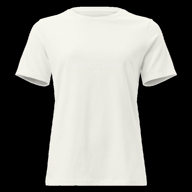 Gorgeous Baddie Minimal Pink Women's Tee Vintage White