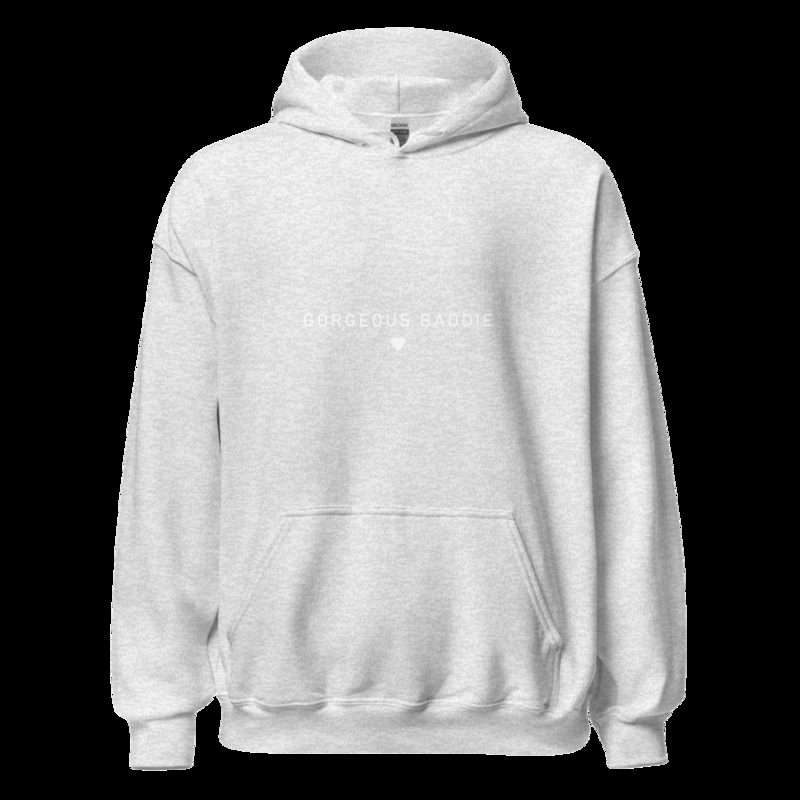 Gorgeous Baddie Minimal Pink Hoodie Ash