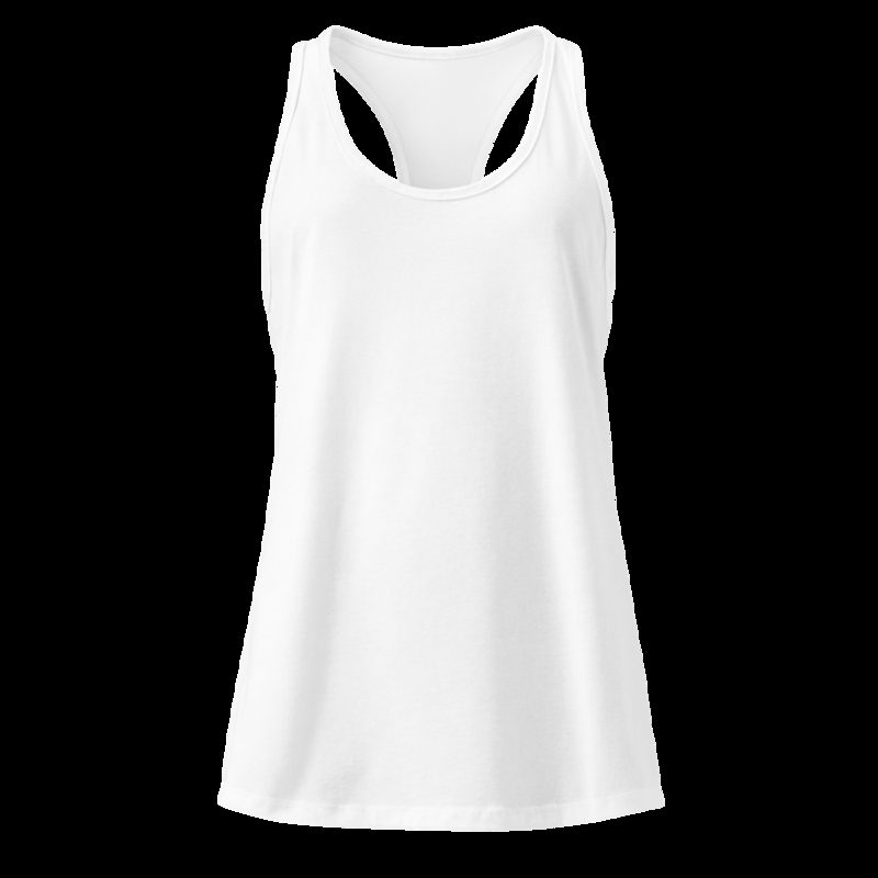 Gorgeous Baddie Minimal Pink Racerback Tank White