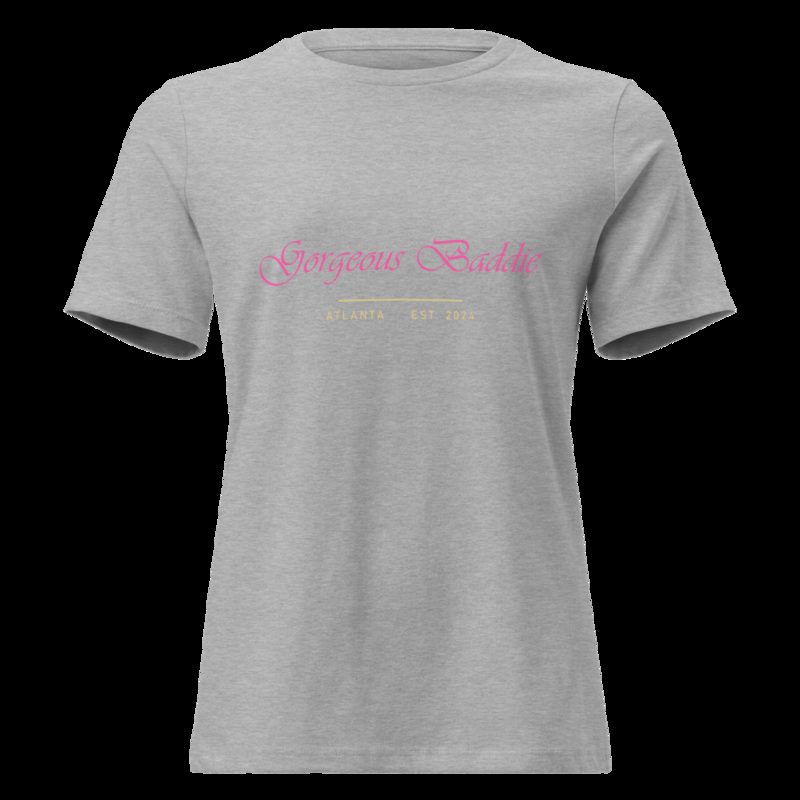 Gorgeous Baddie Signature Women's Tee Athletic Heather