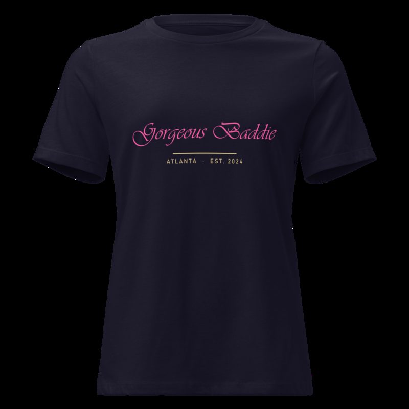 Gorgeous Baddie Signature Women's Tee Navy