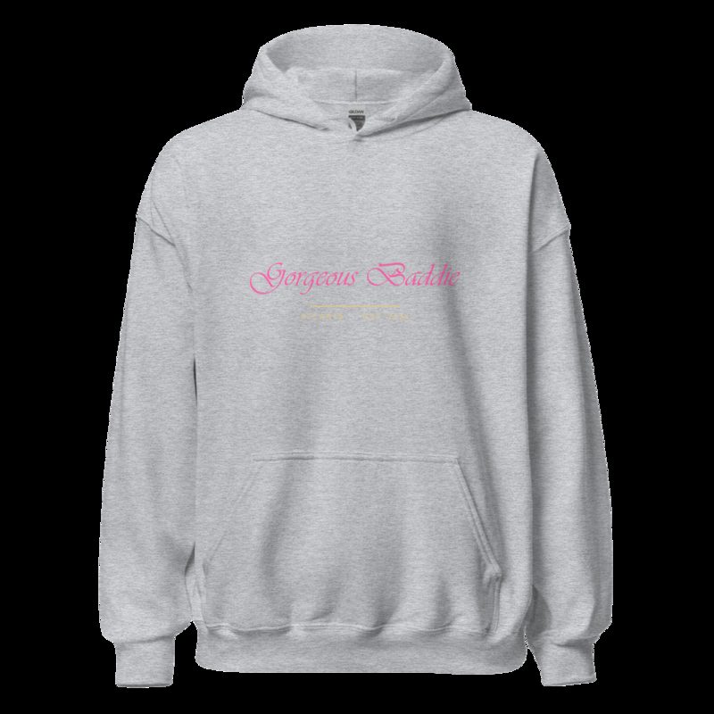 Gorgeous Baddie Signature Hoodie Sport Grey