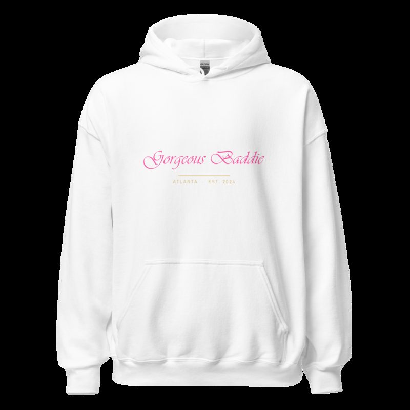Gorgeous Baddie Signature Hoodie White